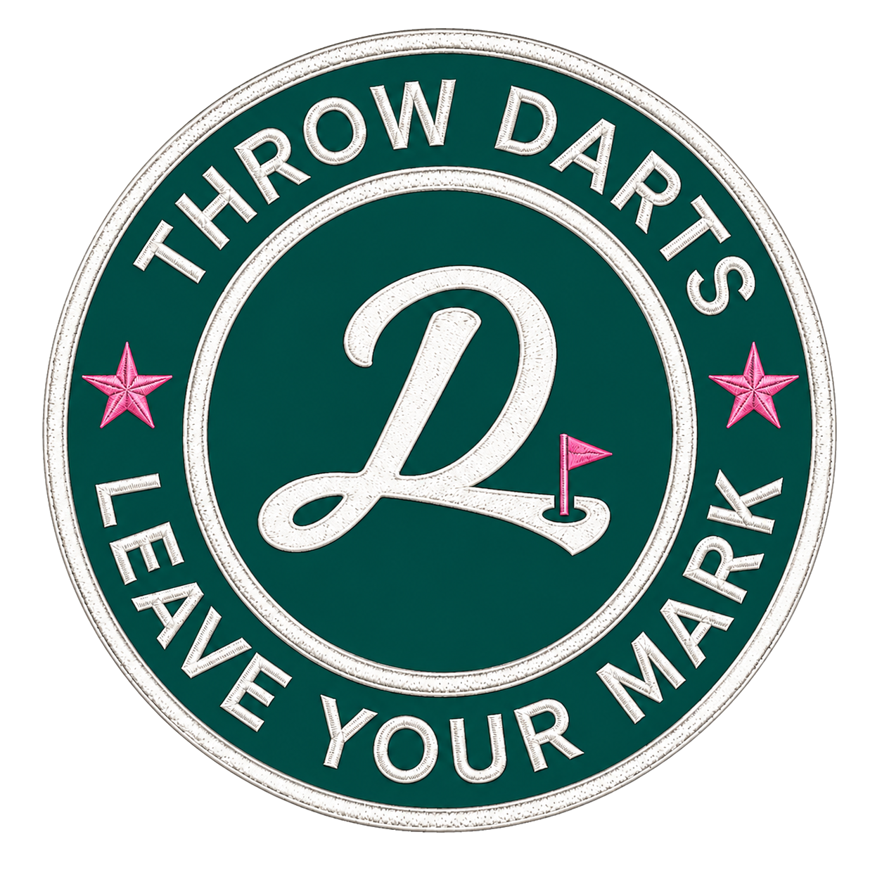 Dartee Golf throw darts leave your mark badge